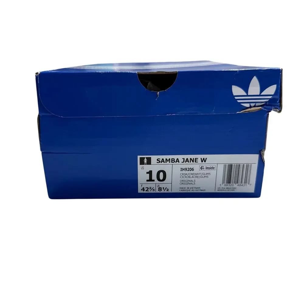 Adidas Women's Originals Samba Jane in Crystal Sky/Cream/Gum, Size 10